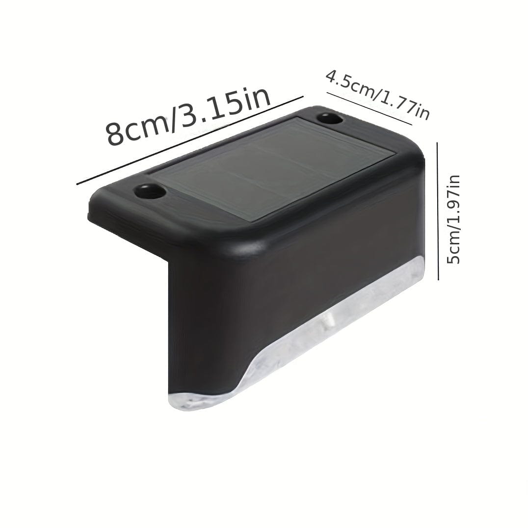 8/12 Packs Solarbodenlichter Außen, LED-Stufenlichter, wasserdichte Solarlichter, Balkonbeleuchtung Dekoration, Patioschritte Zaun, Außenwandleuchten Patio Garten Grundstück Villa Einfahrt Weg