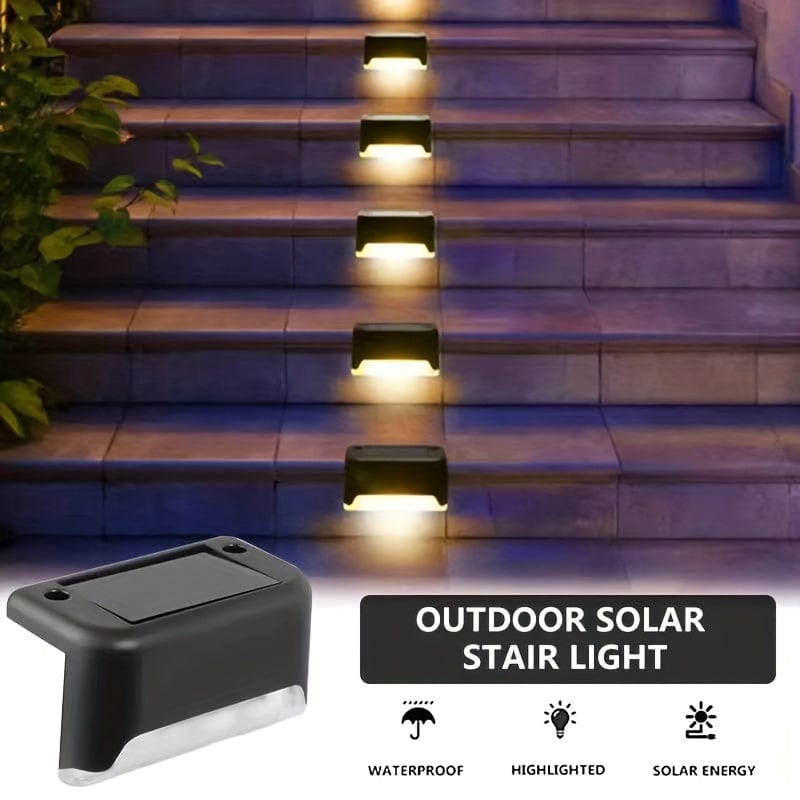8/12 Packs Solarbodenlichter Außen, LED-Stufenlichter, wasserdichte Solarlichter, Balkonbeleuchtung Dekoration, Patioschritte Zaun, Außenwandleuchten Patio Garten Grundstück Villa Einfahrt Weg