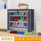 3-Tier Schuhregal Vliesstoffe Einfach zu installieren Schuhschrank Regal Aufbewahrungsorganisator Stand Halter Platzsparendes Möbel für Zuhause