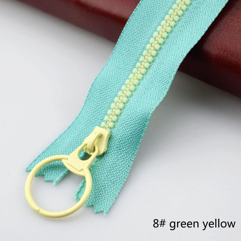10 pieces Meetee 15-40 cm 3# closed ends resin zipper pull ring zipper slider head for sewing bags wallet purse fabric accessories crafts