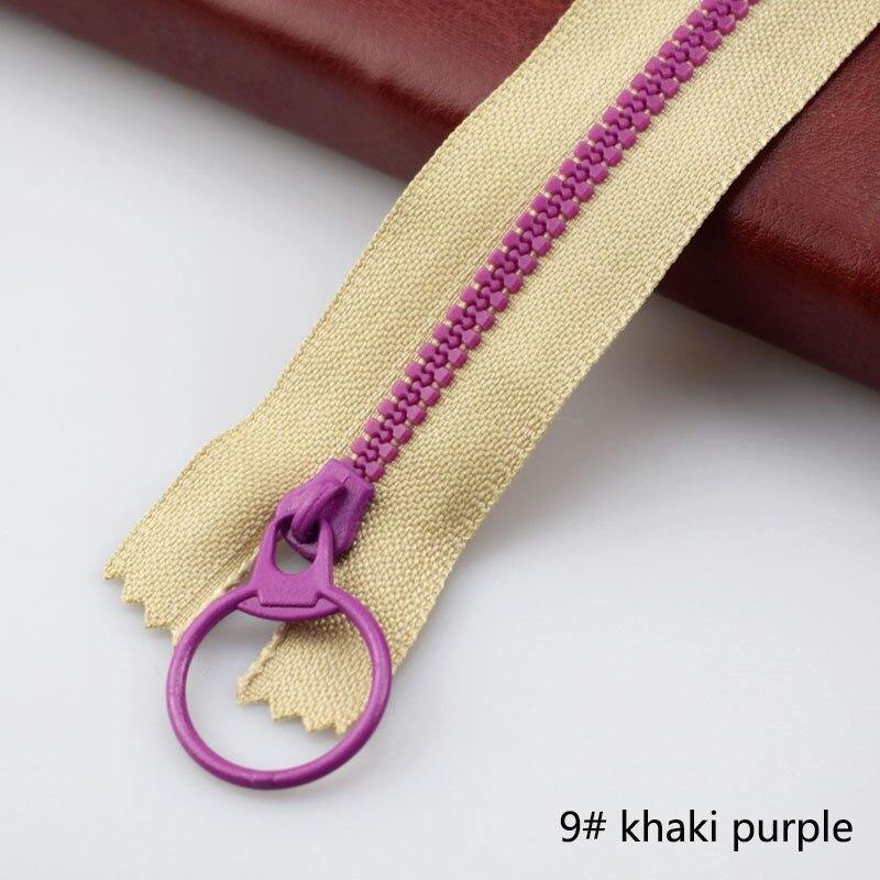 10 pieces Meetee 15-40 cm 3# closed ends resin zipper pull ring zipper slider head for sewing bags wallet purse fabric accessories crafts
