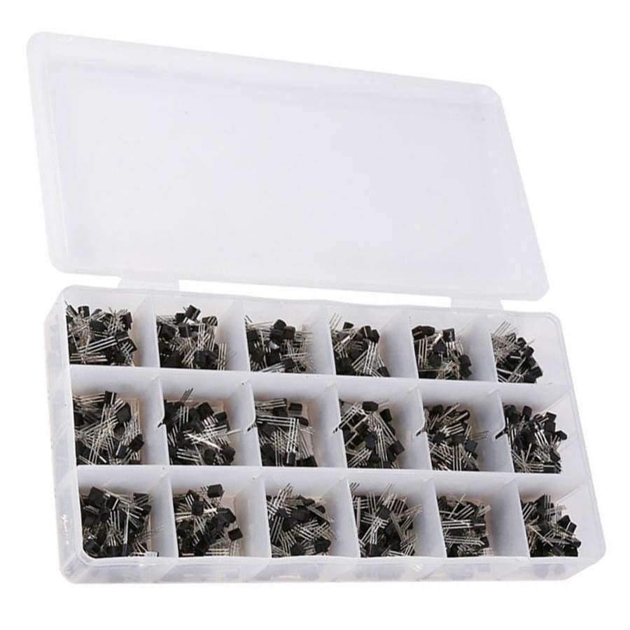 900Pcs/box A1015-2N5551 18 Werte Transistor Mischtransistoren Elektronische Komponenten Sortiment Transistor Set
