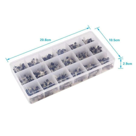 900Pcs/box A1015-2N5551 18 Werte Transistor Mischtransistoren Elektronische Komponenten Sortiment Transistor Set