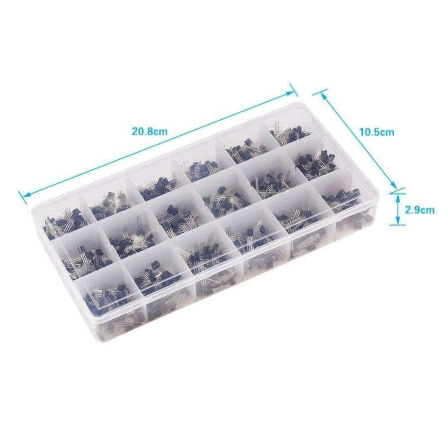 900Pcs/box A1015-2N5551 18 Werte Transistor Mischtransistoren Elektronische Komponenten Sortiment Transistor Set