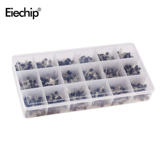 900Pcs/box A1015-2N5551 18 Werte Transistor Mischtransistoren Elektronische Komponenten Sortiment Transistor Set