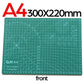 A1A2A3A4 PVC Cutting Mat DIY Leather Craft Tool Double-sided Self-healing Mat Pad Cutting Patchwork Sewing Tool Set