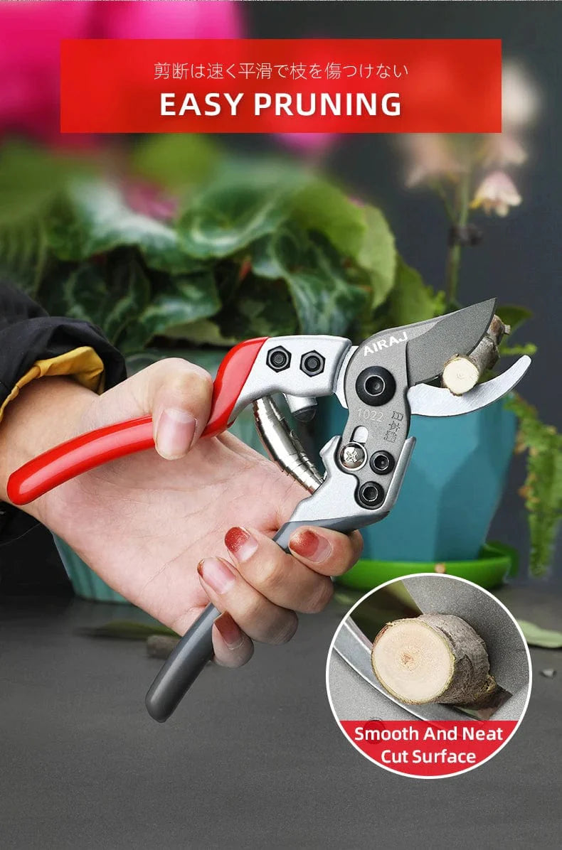 AIRAJ Scheren Baumschnitt Professionelle Gartenscheren Bonsai Bypass Baumschneider Loppers Trim Obstbaum Blumen-Schneider