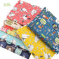 Animal Protection Kingdom Cartoon Series, Printed Twill Cotton Fabric, Patchwork Fabric for DIY Sewing Quilting Baby & Kids Material, 40x50cm