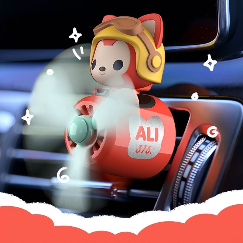 1 Stück Bär Pilot Design Auto Lufterfrischer, Auto Innenraum Zubehör, Auto Lüftungs Aroma Diffuser Clip, Auto Lüftungs Dekorationsclip
