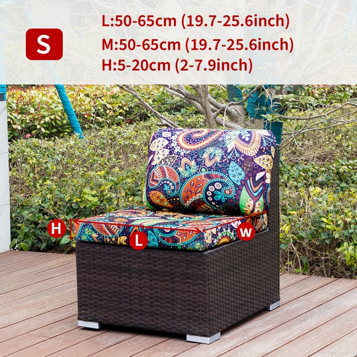 1pc Outdoor Bedruckte Tierblätter Florale Boho-Stil Kokosnuss Bedruckte Sofabezug Couchbezug Möbel Schutzbezug Wohnkultur Sofa Schoner