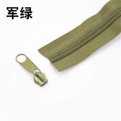 5Meter 5# Nylon spiral zippers for DIY sewing projects bags shoes clothing accessories available in 24 colors
