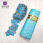 5 Yards Embroidered Lace Trim with 5 Yards Bazin Riche Getzner for African Women's Everyday Dresses Sewing Decoration Lace