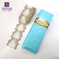 5 Yards Embroidered Lace Trim with 5 Yards Bazin Riche Getzner for African Women's Everyday Dresses Sewing Decoration Lace