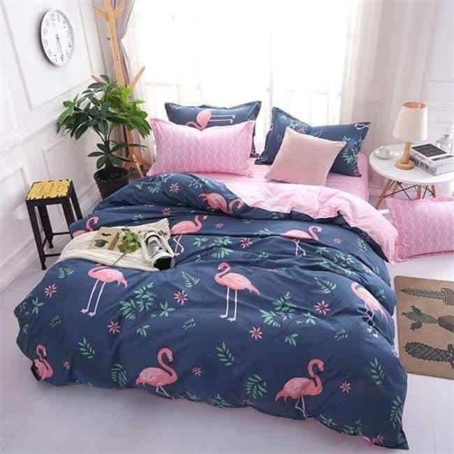 Schlafzimmer Ocean Bettwäsche Set Baumwolle Bettbezug Sets Bettlaken Kissenbezug Heimtextilien Matratze Einzel-King-Bettwäsche