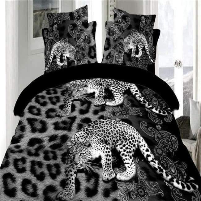 Hochwertige Luxus 3D Tiger Wolf Bettwäsche Set Western Stil Heimtextilien Bettwäsche Bettbezug Kissenbezug Tagesdecke