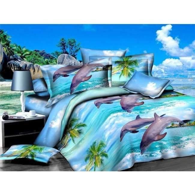 Hochwertige Luxus 3D Tiger Wolf Bettwäsche Set Western Stil Heimtextilien Bettwäsche Bettbezug Kissenbezug Tagesdecke