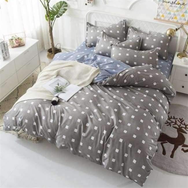 Schlafzimmer Ocean Bettwäsche Set Baumwolle Bettbezug Sets Bettlaken Kissenbezug Heimtextilien Matratze Einzel-King-Bettwäsche