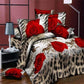 Hochwertige Luxus 3D Tiger Wolf Bettwäsche Set Western Stil Heimtextilien Bettwäsche Bettbezug Kissenbezug Tagesdecke
