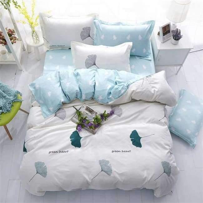 Schlafzimmer Ocean Bettwäsche Set Baumwolle Bettbezug Sets Bettlaken Kissenbezug Heimtextilien Matratze Einzel-King-Bettwäsche