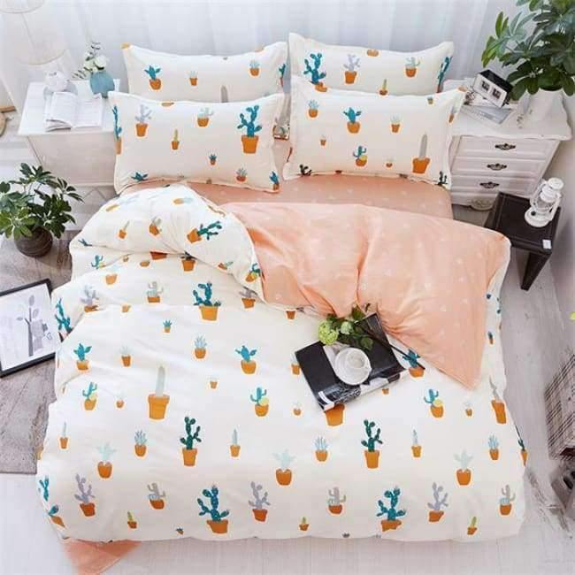 Schlafzimmer Ocean Bettwäsche Set Baumwolle Bettbezug Sets Bettlaken Kissenbezug Heimtextilien Matratze Einzel-King-Bettwäsche