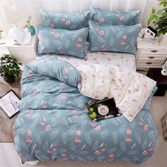 Schlafzimmer Ocean Bettwäsche Set Baumwolle Bettbezug Sets Bettlaken Kissenbezug Heimtextilien Matratze Einzel-King-Bettwäsche