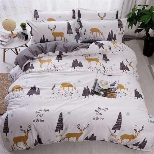 Schlafzimmer Ocean Bettwäsche Set Baumwolle Bettbezug Sets Bettlaken Kissenbezug Heimtextilien Matratze Einzel-King-Bettwäsche