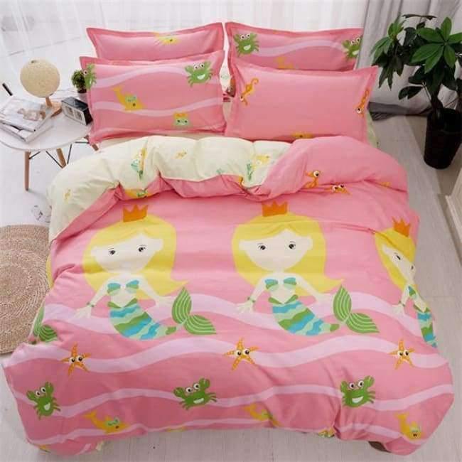 Schlafzimmer Ocean Bettwäsche Set Baumwolle Bettbezug Sets Bettlaken Kissenbezug Heimtextilien Matratze Einzel-King-Bettwäsche