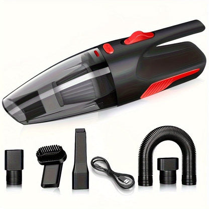 1 Stück, Leistungsstarker Handheld Wireless Auto-Staubsauger Mit Doppelverwendung Für Zuhause Und Auto, USB-Ladung, Kabellos, Mini Haushaltsstaubsauger Mit 4000mAh/44w/40dps