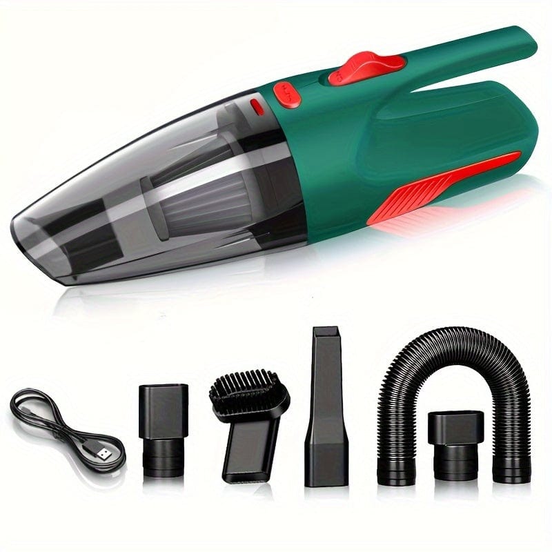 1 Stück, Leistungsstarker Handheld Wireless Auto-Staubsauger Mit Doppelverwendung Für Zuhause Und Auto, USB-Ladung, Kabellos, Mini Haushaltsstaubsauger Mit 4000mAh/44w/40dps