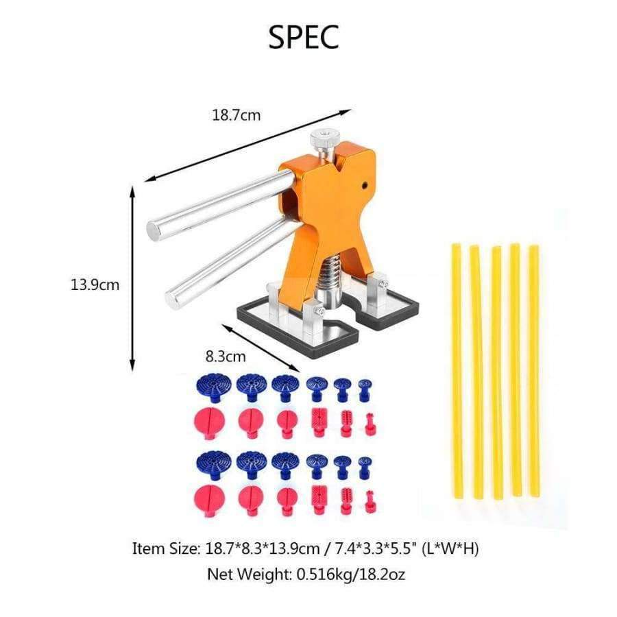 Auto Body Dent Removal Repair Pulling Tool Set Dent & Ding Puller Dent Repair Tool + 28 Pieces Auto Dent Repair Accessories