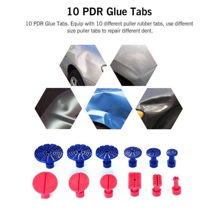 Auto Body Dent Removal Repair Pulling Tool Set Dent & Ding Puller Dent Repair Tool + 28 Pieces Auto Dent Repair Accessories