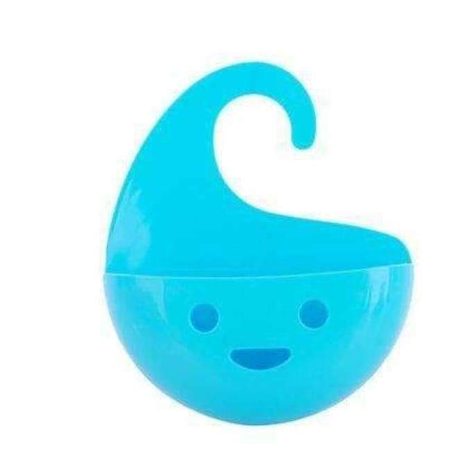 2 Stück Smile Face Hängender Aufbewahrungskorb stapelbares Regal Duschbad Organizer Badezimmer Küche Zubehör