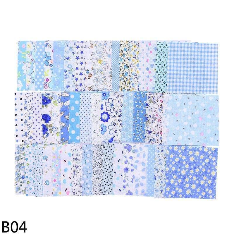 50 pieces squares 10*10cm colorful patchwork cotton fabrics quilt material DIY home quarter handicrafts sewing fabric
