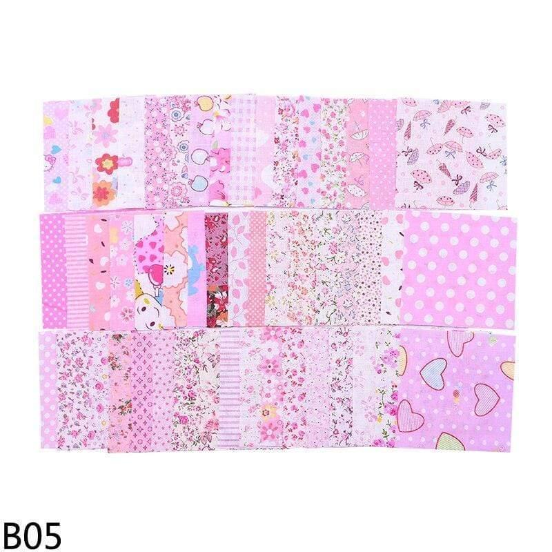 50 pieces squares 10*10cm colorful patchwork cotton fabrics quilt material DIY home quarter handicrafts sewing fabric