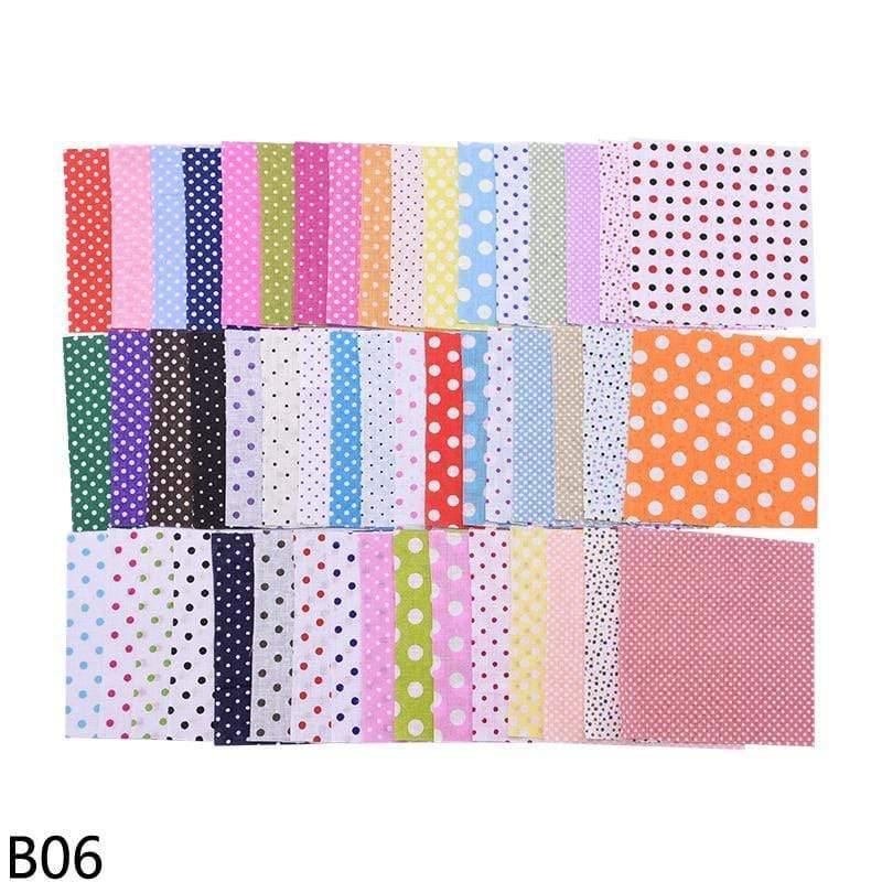 50 pieces squares 10*10cm colorful patchwork cotton fabrics quilt material DIY home quarter handicrafts sewing fabric