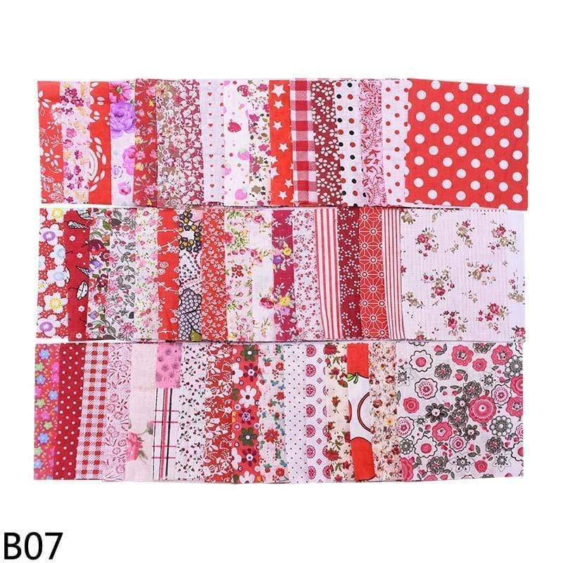 50 pieces squares 10*10cm colorful patchwork cotton fabrics quilt material DIY home quarter handicrafts sewing fabric