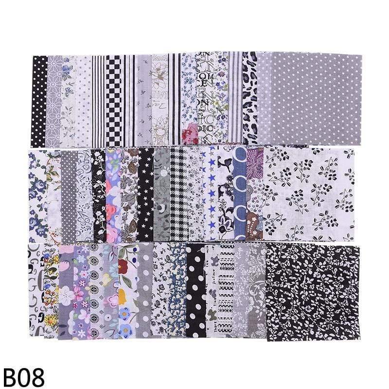 50 pieces squares 10*10cm colorful patchwork cotton fabrics quilt material DIY home quarter handicrafts sewing fabric