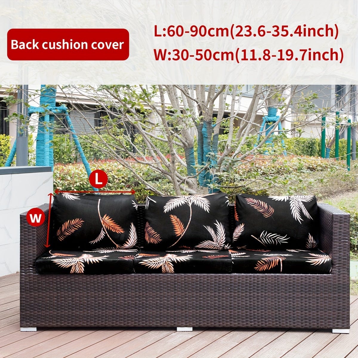 1pc Outdoor Bedruckte Tierblätter Florale Boho-Stil Kokosnuss Bedruckte Sofabezug Couchbezug Möbel Schutzbezug Wohnkultur Sofa Schoner