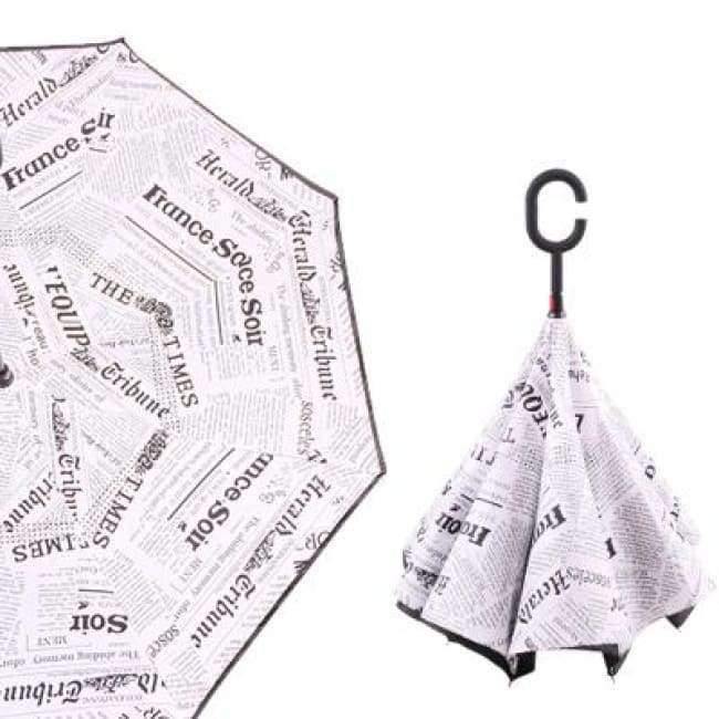 Umgekehrter Regenschirm Doppeltes Schicht Invers Winddicht Regen Auto Regenschirme Für Frauen S1004