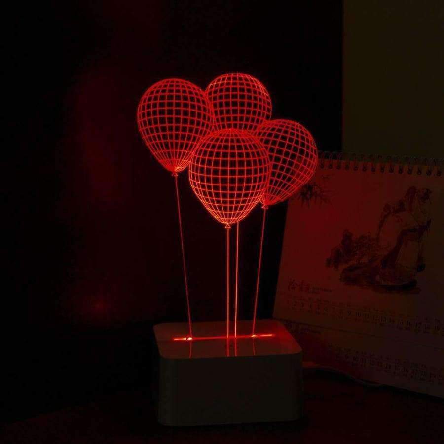 Balloon Novelty USB Touch 3D Nachtlicht Dreidimensionale Dimmbar Led Schreibtischlampe als Wohnkultur Tischlampe
