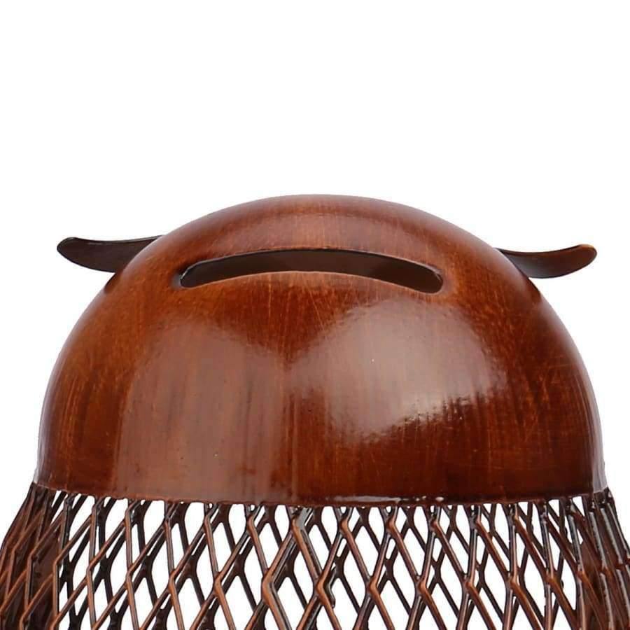 Bank Eule Form Figur Figurine Sparschwein Geldbox Metall Münzbox Sparbox Wohnkultur Handwerk Geschenk Für Münzen