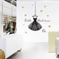 Baroque Waltz Wall Sticker Decoration For Clothing Store Decor DIY Wall Tattoo Commercial Space decorative QTM363-4
