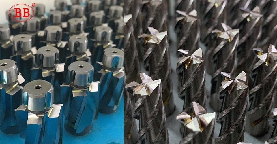BB End Mills High Precision HSS Metal Cutter Co8 Cobalt D1-32mm 2 3 4 Cutting Teeth Aluminum Milling Tool Key Lock Cutter Mill