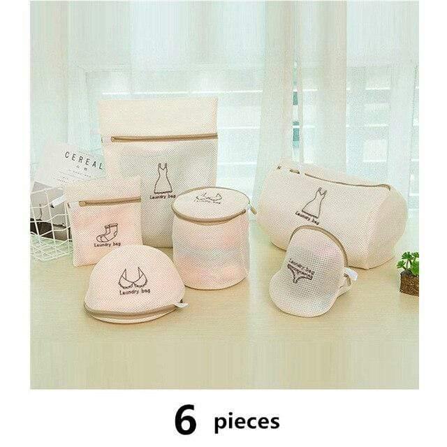 1 Set Mesh Waschmaschine Wäschebeutel mit mehreren Stilen zum Waschen von Kleidung Faltbare Unterwäsche BH Socken Wäschewaschbeutel Set