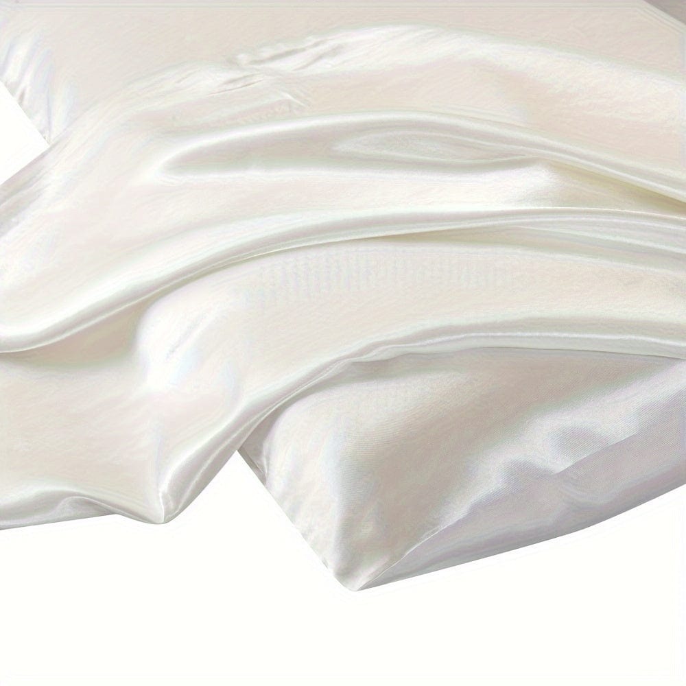 2pcs Satin-Kissenbezug, weiche und glatte Textur, Satin einfarbige Umschlagkissenbezüge, reduzieren Haarbruch, verhindern Falten