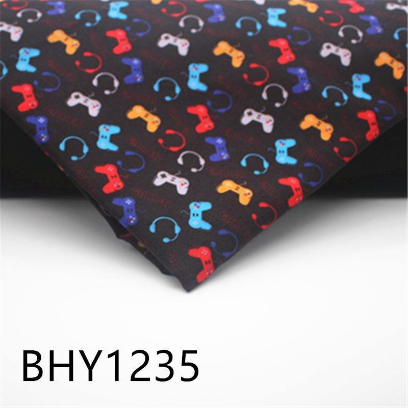 45*140cm Patchwork-Game-Print Polyester Cotton Fabric for Sewing Dresses, Fabric Making, DIY Pillow Covers 1235