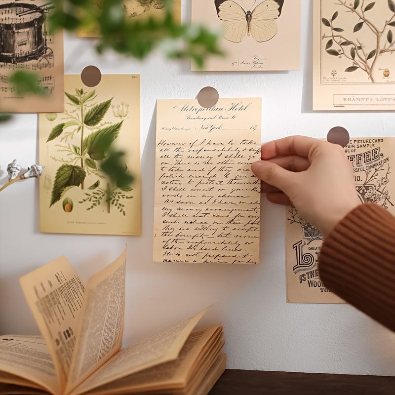 30 Stück/Set Bio-Postkarten Botanische Abteilung Wandaufkleber, Raumdekorationskarten, Schöne Karten, 9.91cm*14.99cm