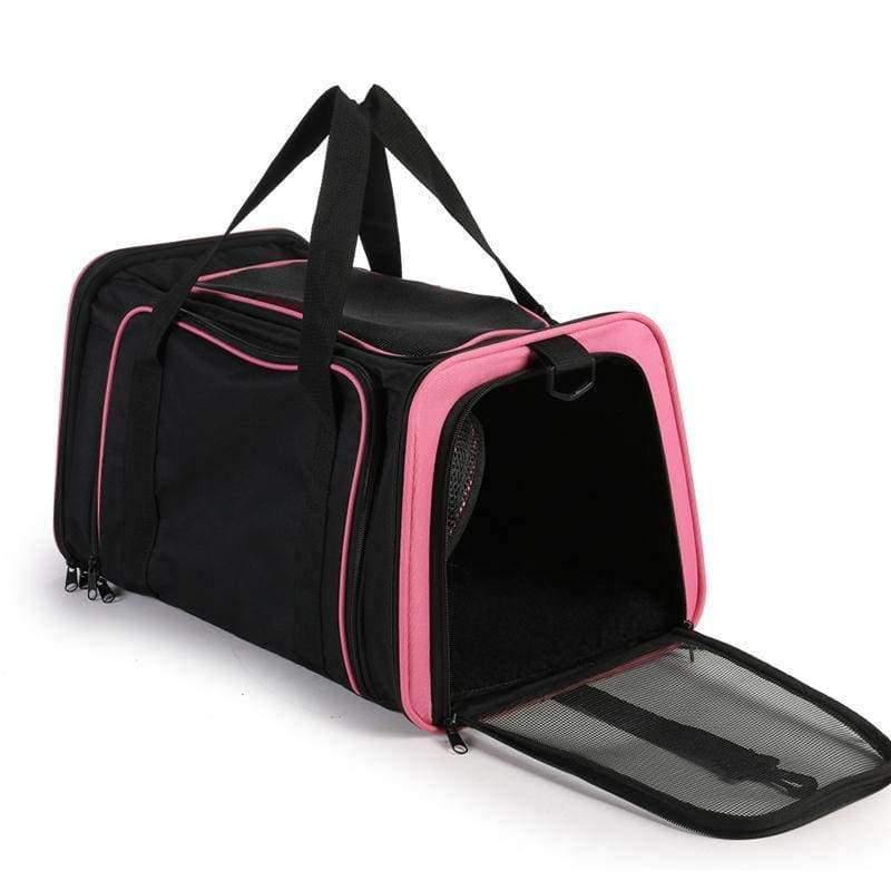 Erweiterbare tragbare Haustier Hund Auto Reise Tasche für kleine Hunde Oxford atmungsaktiver Katzen Tragetasche Outdoor Auto Reise Zubehör