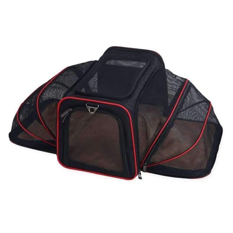 Erweiterbare tragbare Haustier Hund Auto Reise Tasche für kleine Hunde Oxford atmungsaktiver Katzen Tragetasche Outdoor Auto Reise Zubehör