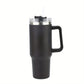 1 Stück 40 Oz Tumbler mit Deckel und Strohhalm, 18/8 Edelstahl Vakuum isolierter Reisebecher, Thermo- & Eiskaffee-Becher, doppelwandige auslaufsichere Sportwasserflasche für heiße und kalte Getränke
